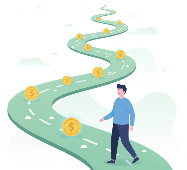 월배당 ETF를 단기 변동이 아닌 장기 현금 흐름 관점으로 바라보는 투자 기준을 시각화한 이미지